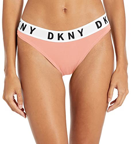 DKNY Women's Cozy Boyfriend Bikini Style Underwear, Rouge, L