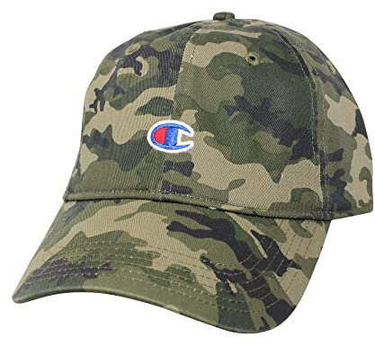 Champion Verstellbare Dad Cap, Olivgr n / Schwarz, Einheitsgr e