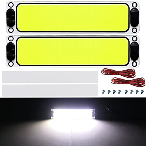 LCAUTFR 2Pcs LED Innenbeleuchtung 12-24V Wohnmobil Innenleuchten Lichtleiste 108 COB Innenbeluchtung für Wohnmobil Camper Van Wohnwagen Boot Kühles Weiß