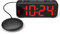A5 Extreme Powerful Vibration Alarm Clock + Extra Loud Alarm for Heavy Sleeper/Deaf/Hearing Impaired, Extra Large Display for Elderly with Dual Alarm, Snooze and 5-level Adjustable Brightness (BLACK)