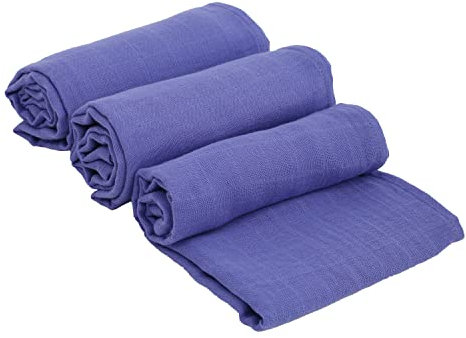 Urban Kanga Spucktücher Baby Mulltücher Musselin Tuch 70 X 70 cm Ökotex - 3er-Pack (Iris)