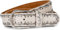 styleBREAKER Nietengürtel mit mehrfarbigen kleinen Nieten, Gürtel Kunstleder Einfarbig, kürzbar, Hüftgürtel Unisex 03010071, Farbe:Creme-Beige, Größe:105cm