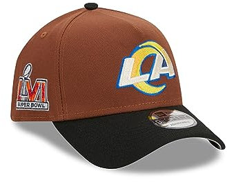 New Era Los Angeles Rams NFL Harvest Superbowl LVI Brown Black 9Forty A-Frame Snapback Cap - One-Size