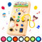 HappyGoLucky Tableau D'activités Montessori, Busy Board Jeux Montessori avec 7 Interrupteurs 15 Lampes LED - Jouet Fille Garcon Enfant Cadeau Bebe 1 2 3 Ans