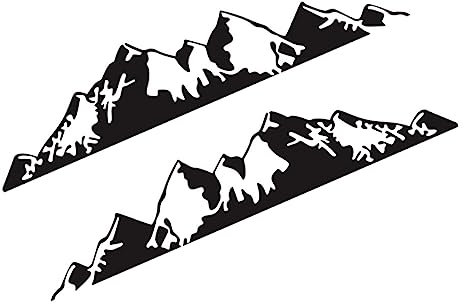 UKCOCO Autoaufkleber Aufkleber Für Die Bergküste Aufkleber Für Bergautos Auto- Bergleben-aufkleber Mountain-auto-aufkleber Karosserieaufkleber Universal Pvc Autofenster Aufkleber