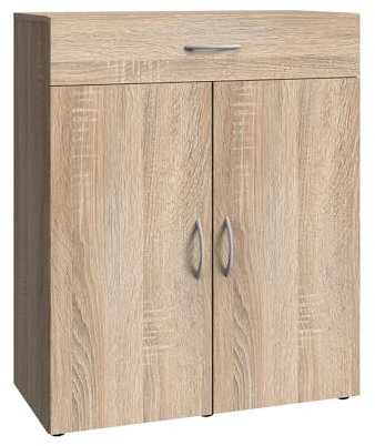 Lomadox Kommode Sideboard Eiche, B/H/T ca. 80/98/40 cm