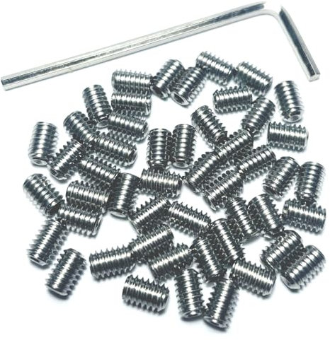 ZDingTech 25pcs Set Screws 5-40 x 1/4 inch 304 Stainless Steel Allen Head Hex Hexagon Socket Set Screws with 1/16 Allen Wrench,Set Grub Screws Hex Allen Head Socket Set Screws.(1/4 Length)