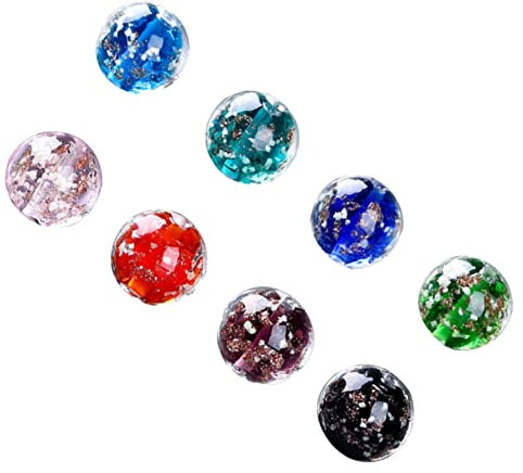 NUOBESTY 20st Liefert Glasperlen Für Armbänder Glasperlen Für Halsketten Spacer Charms Verschiedene Glasperlen Glasschmuckperlen Schmuck Finden Glasperlen Lampen Armband Sand