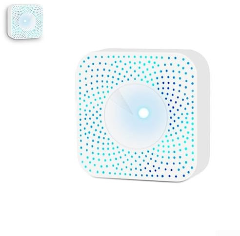 FACULX für TUYA Smart 6 in 1 Luftdetektor Luftqualitätsmonitor PM2.5/Formaldehyd/VOC/Temperatur & Feuchtigkeit/CO2-Monitor für Home Office (Zigbee)