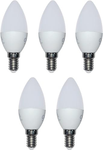 Henergia LED Kerze Lampe Energiesparlampe E14 5er Set 5x 4 Watt 320 Lumen warmweiss 3000K