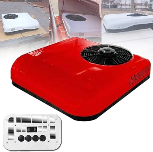 Climatizzatore per Camper 12V/24V DC Climatizzatore sul Tetto per Camper, Climatizzatore Elettrico da Terra, Climatizzatore per Camper per Auto, Camper, Camion, Camper, Escavatore,12v