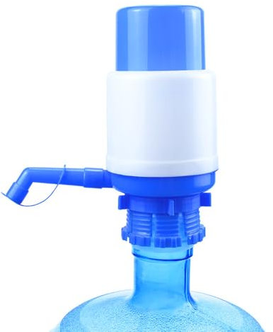 SagaSave Manual Water Dispenser Pump for 5 Gallon Water Bottles, Drinking Water Pump Fountain Pressures Pump for Home Office Travel Camping (white)