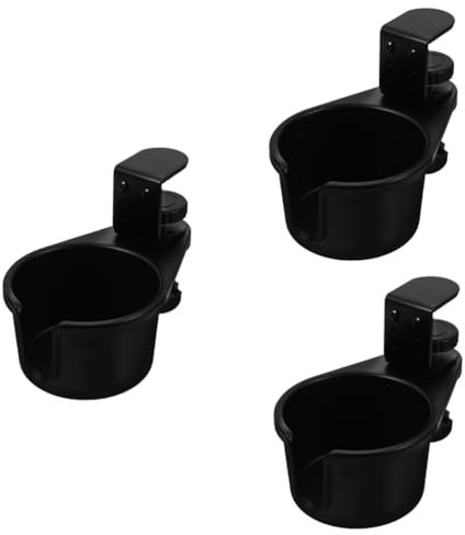 ULTECHNOVO 3 Pièces Porte-gobelet Support de mug pour Ordinateur Fixation de Tasse pour Table Support de Tasse de Bouteille de Bureau Porte-Boissons de Bureau Porte-Bouteilles côté Table