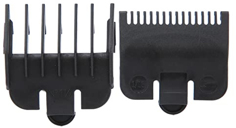 2PCS Professionelle Haar Clipper Guide Kämme Ersatz Haar Wachen Kämme Haar Trimmer Versorgung (Schwarz)