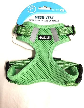 Petlando Hundebrustgeschirr Mesh-Vest XS Apple (Halsumfang 18-26 cm, Brustumfang 32-41 cm)