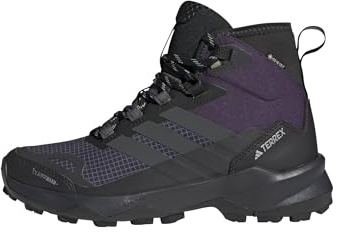 adidas Women's Terrex Skychaser AX5 Mid Gore-TEX Climawarm+ Hiking Shoes, Aurora Plum/Grey Six/Tent Green, 6.5 UK