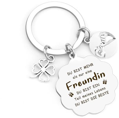 Beste Freundin Geschenke für Weihnachten und Geburtstag - Schlüsselanhänger für Freundschaft und Ostern