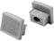 T77 LED Alu Fliesenprofil 12mm silber 2x Endkappen