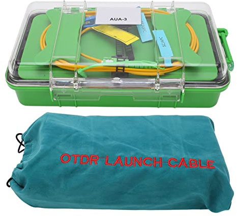 AUA3 Single Mode Optical Fiber OTDR Test Cable, SC to SC UPC Connector, Portable Jumper Box for Fiber Optic Testing, with Stable Transmission, Explosion Pro (1000M)