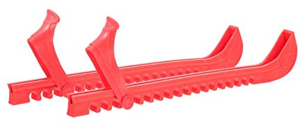 HEMOTON Schlittschuhkufenschutz Paar Verschleißfestes TPU Material Praktischer Kufenschoner Schutzhülle Für Hockey Und Eiskunstlaufschuhe Rot Tragbare Klingenabdeckung