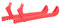 HEMOTON 1 Paar Skate-Schutz bewachen Hockey -Skate Guards Hockey Schlittschuhe Wachen Klingen Zubehör bequemer Klingenschutz verschleißfeste Messerabdeckungen Skate-Versorgung pxc rot