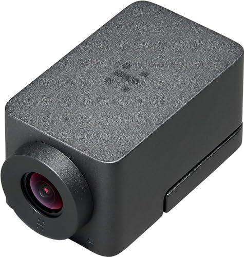 Huddly Cámara de videoconferencia GO Compact HD PTZ con cable USB de 2 m, sensor CMOS de 16 MP, óptica ultra ancha, panorámica digital, inclinación/zoom, desdeformación, mejora de imagen, Plug & Play