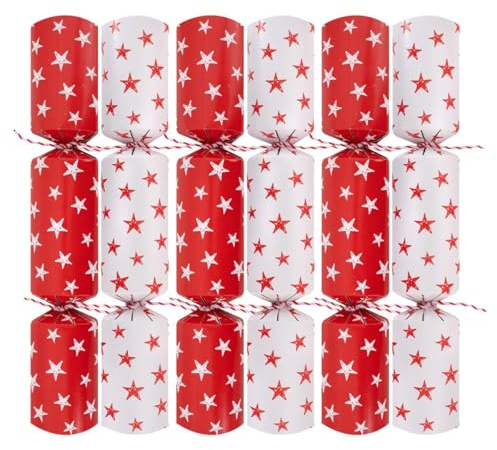 Harvey & Mason Pack of 6 Festive Bingo Christmas Crackers - 9 Interactive Game Adults Xmas Holiday Dinner Table Decorations - Novelty Fun Prizes Gifts Contains Hats Jokes