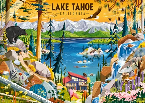 Ravensburger Sacred Lake Tahoe 1000 Piece Jigsaw Puzzles for Adults and Kids Age 12 Years Up