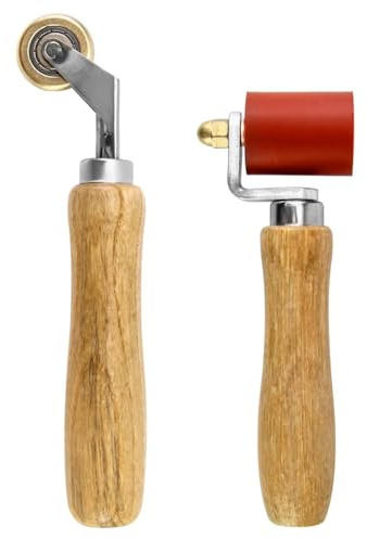 Rastapulz 40 mm Nahtroller Aus Silikon und Messing, Nahtroller für Tapeten, Nahtroller für Dächer und Vinylböden