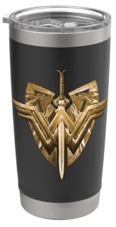 Wonder Woman Movie Sword Emblem Bicchiere termico in acciaio inox doppia parete