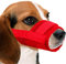 YAODHAOD Hunde Maulkorb,Nylon-Mesh, atmungsaktiv und bequem,schnell sitzende Hundemündung mit verstellbaren Trägern,erhindert Das Beißen,Kauen Und Bellen(XL, Rot)