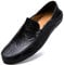 Unitysow Mocassini Uomo Pelle Estivi Pantofole Casual Eleganti Slip On Scarpe da Guida Scarpe da Barca Classic Loafers Nero 47EU