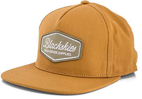 Blackskies® Oasis Snapback Cap | Damen Herren Baseball Mütze | Kappe für Surfer + Skater Basecap Mustard