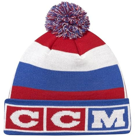 CCM Flag Pom Knit Russia Senior Blue Mütze