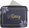 Novelty Things Personalised Any Name Floral Design Laptop Case Sleeve Tablet Bag Chromebook Gift 333 (16-17 inch)