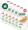 GOOD GOÛT - La Carotte - Plat Cuisiné Pour Bébé - Dès 4 Mois - Purée Lisse - Fabriqué En Bretagne - Bol Micro-Ondable - 2x120g - LOT DE 6