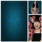 WaW 1.5x2.2m Dunkelblau Fotostudios Hintergrund Fotografie Jugendweihe Porträt Photoshooting, Fotohintergrund Stoff Vintage Blauer
