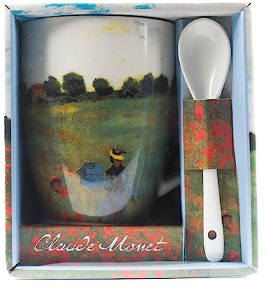 Monet - Les Coquelicots Tasse mit Löffel