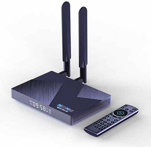 AMITVA H96 MAX V58 Android 12.0 TV Box, 8GB RAM 64GB ROM, Rockchip RK3588, 8K, 3D, H.265, Dual WiFi 2.4&5G, WiFi6, BT5.0, HDMI 2.0, Ethernet, USB 3.0, Voice Remote Control