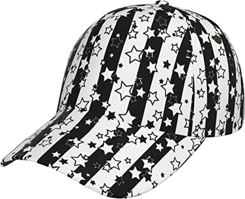 American Stars and Stripes Baseball Cap Dad Cap Trucker Hut für Männer Frauen Verstellbare Klassische Hüte, Fotofarbe, One size