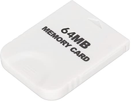 Speicherkarte für NintendoWii-Spielekonsole, Hochgeschwindigkeits-Speichergeräte, Plug-and-Play, Weiße Gaming-Speicherkarte, Ersatzzubehör für Spielekonsolen (64 MB (1019 Blöcke))