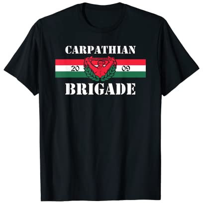 CARPATHIAN BRIGADE 09 Ungarn Stolzer Ultra Nationalflagge T-Shirt
