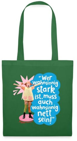 Spreadshirt Pippi Langstrumpf Mit Spruch Stoffbeutel, One size, Fichte