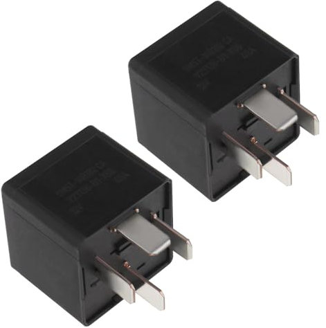 Be In Your Mind 2pcs Car Relay 4 Pin Automotive Relay 5M5T 14B192 CA V23136-B1-X66 for Car Air Conditioners Fans Headlights Compatible with Ford Mondeo Fiesta Focus Transit