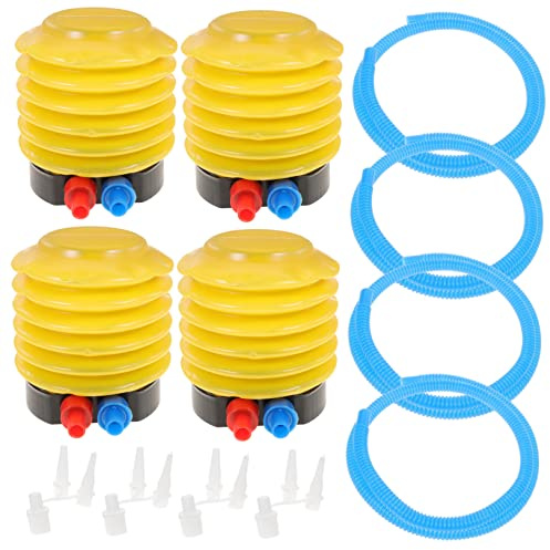 Kisangel 4 Pack Foot Air Pump for Inflatables, Universal Pump for Air Mattress, Balloon, Ball, Pool Floats, Beach Balls, Boats & Inflatable Beds