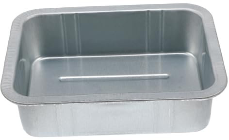 ULTECHNOVO Heavy Duty Steel Oil Drain Pan 5l Waste Engine Oil Collector Tray for Automotive Repair Compatible Cars and Trucks Zinc Plated