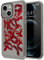 Monsully Black Translucent Case for iPhone 14, Heart Lip Print Halloween Pattern Phone Case Slim Hard Back with Shockproof Non-Slip Soft TPU Silicone Bumper for iPhone 14 6.1
