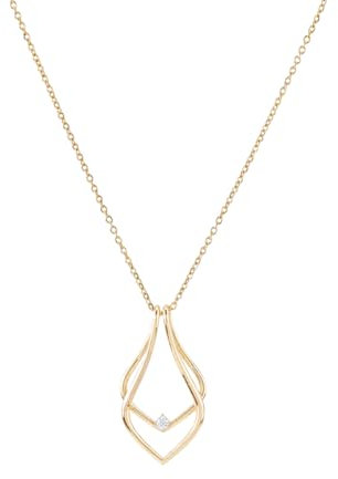 Hobbspring 1Pc Ring Holder Necklaces 45.5cm Stainless Steel Ring Keeper Necklace Wedding Engagement Saver Storage Necklace Rose Gold Teardrop Necklaces with Gift Box for Women Ladies Wife