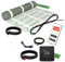 EH Expert EcoPRO Heizmatten Set | 100 W/m² | 6 m² | Elektrische Fußbodenheizung - für Fliesen, Naturstein, Teppich, Vinyl und Laminat, inkl. Installationsmaterial, mit WLAN Touchthermostat (Schwarz)