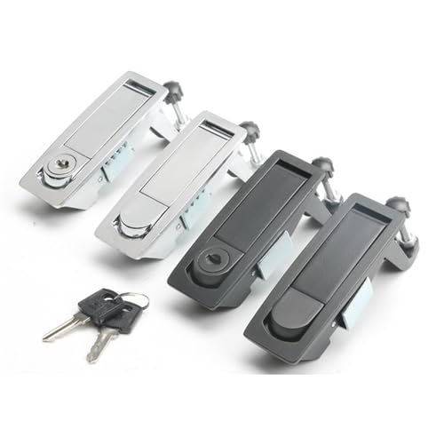 MS606 Blocco di sicurezza a pulsante con scatola metallica Blocco di sicurezza for compressore d'aria ad alta pressione Serrature for armadietti 1 pz(Black no key)